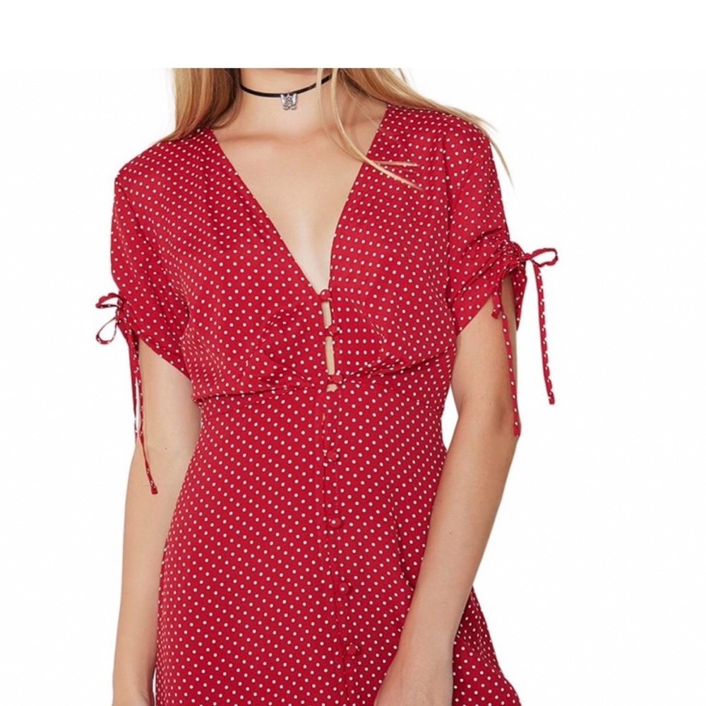 For Love and Lemons -Red Polka Dot dress